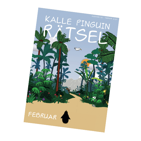 Kalle Pinguin Rätsel - Februar 2024