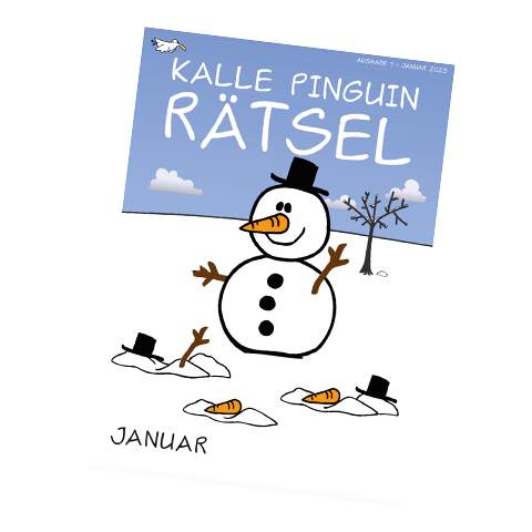 Kalle Pinguin Rätsel - Januar 2025