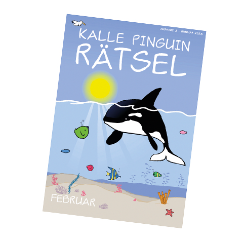 Kalle Pinguin Rätsel - Februar 2025