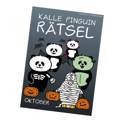 Kalle Pinguin Rätsel - Oktober 2025