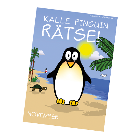 Kalle Pinguin Rätsel Heft November 2025