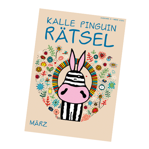 Kalle Pinguin Rätsel Heft März 2026