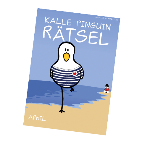 Kalle Pinguin Rätsel Heft April 2026