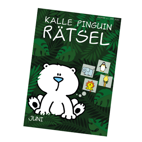 Kalle Pinguin Rätsel Heft Juni 2026