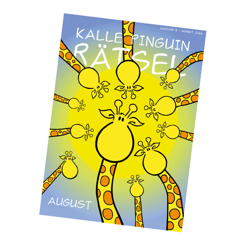 Kalle Pinguin Rätsel Heft August 2026