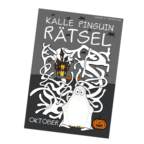 Kalle Pinguin Rätsel Heft Oktober 2026