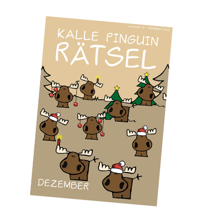 Kalle Pinguin Rätsel Heft Dezember