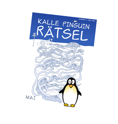 Kalle Pinguin Rätsel Heft Mai