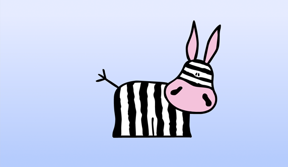 Kalle Pinguin Steckbrief - Zebra